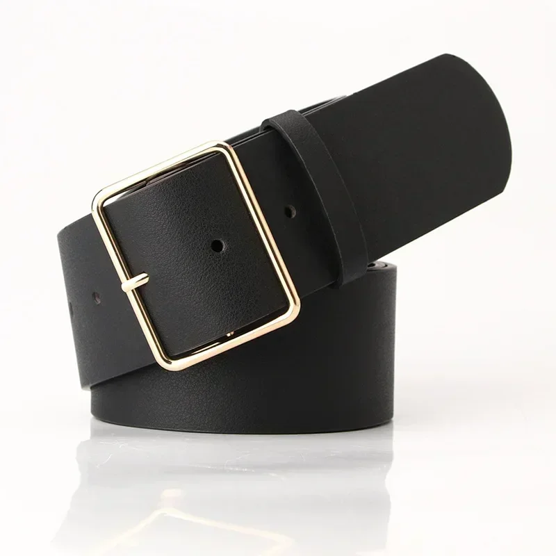 New Fashion 5cm Wide Black Red Leather Female Ladies Belts Hight Waist Waistband Corset Belts for Women Dress Coat Black Green