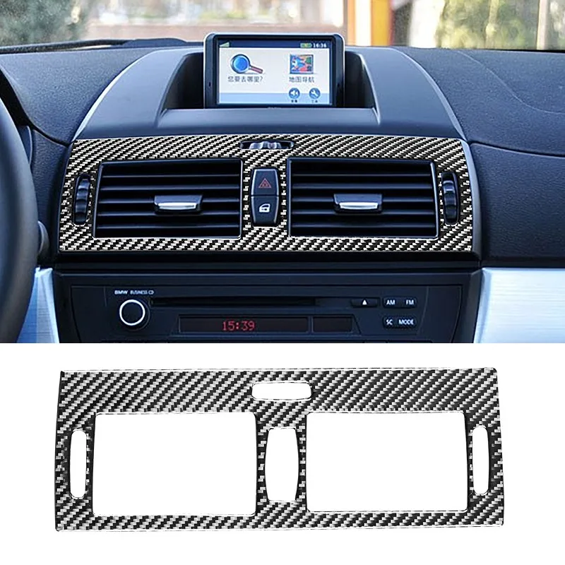 

Автомобильная консоль, центральная розетка для кондиционера, украшение, наклейка из углеродного волокна для BMW X3 E83 2006-2010, аксессуары для интерьера