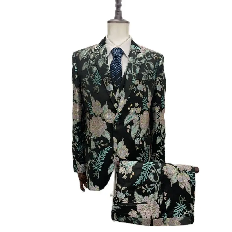 

Fashion 2022 Summer Men's Floral Suits Customer Made New Style Wear Clothes