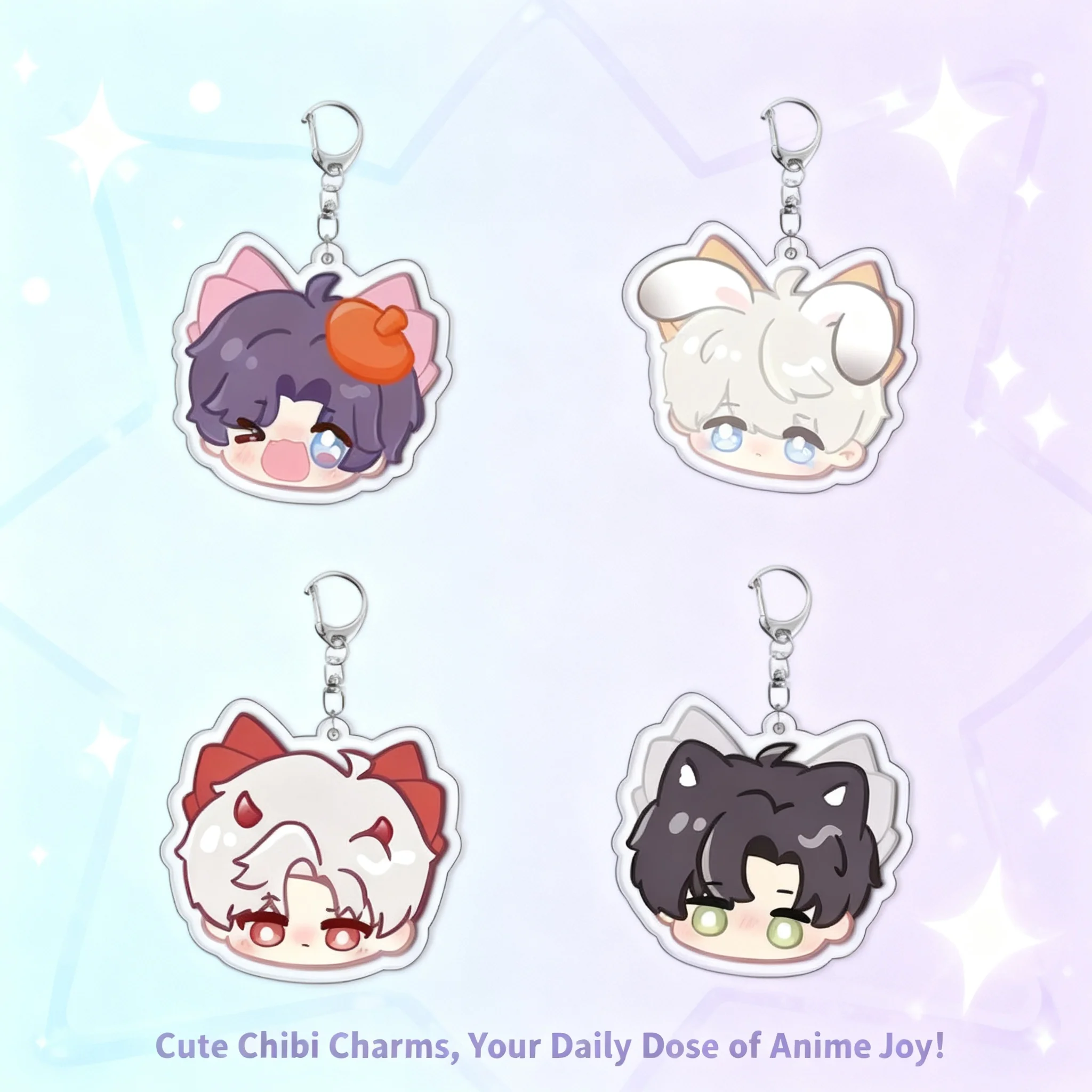 

Акриловый двусторонний брелок-подвеска Re Shen Shen Xing Hui с многослойным дизайном персонажа Лянь Шэнь для фанатов аниме