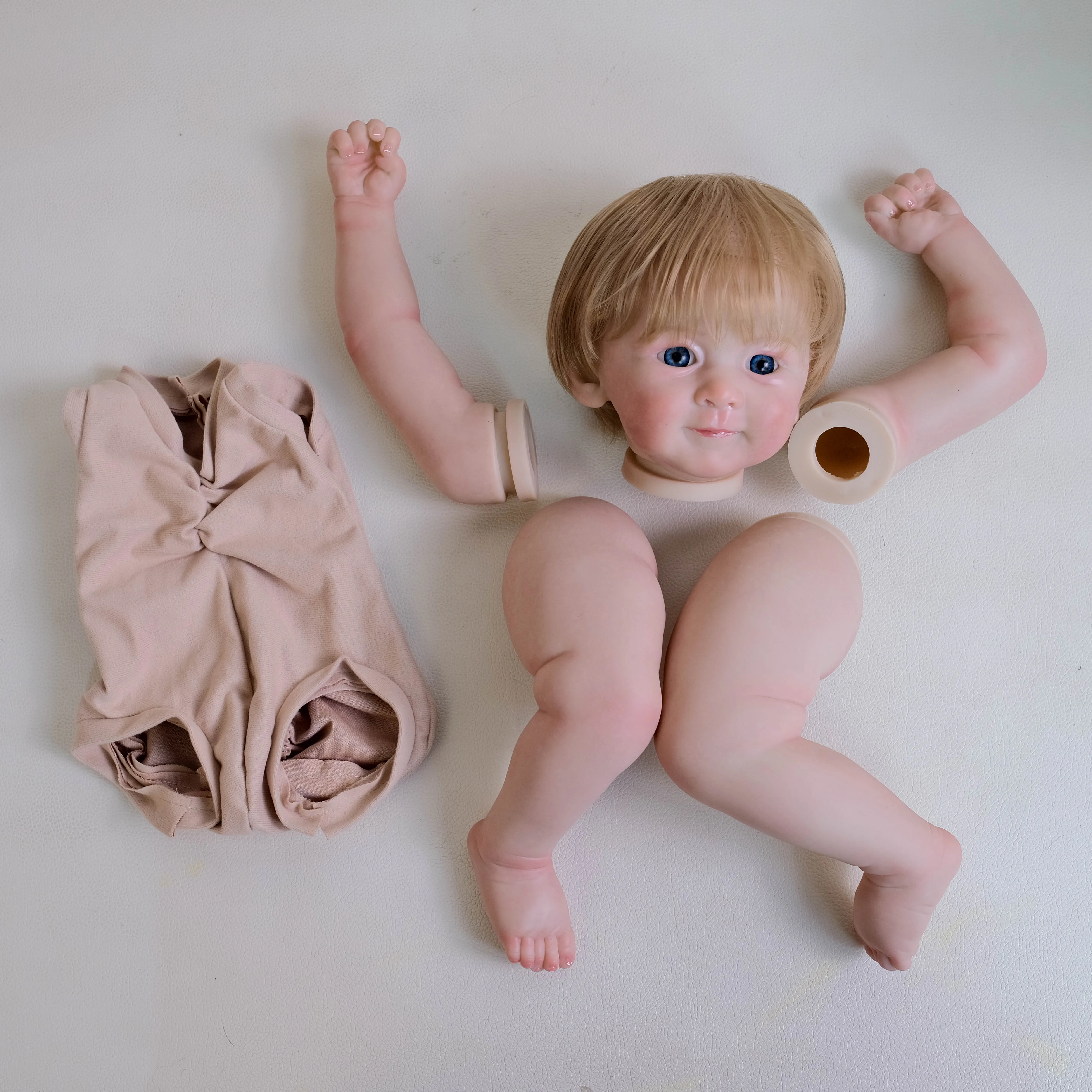 NPK Baby Doll Reborn Prince Henry da 20 pollici - Parti realistiche di bambola con finitura flessibile e morbida al tatto già dipinte