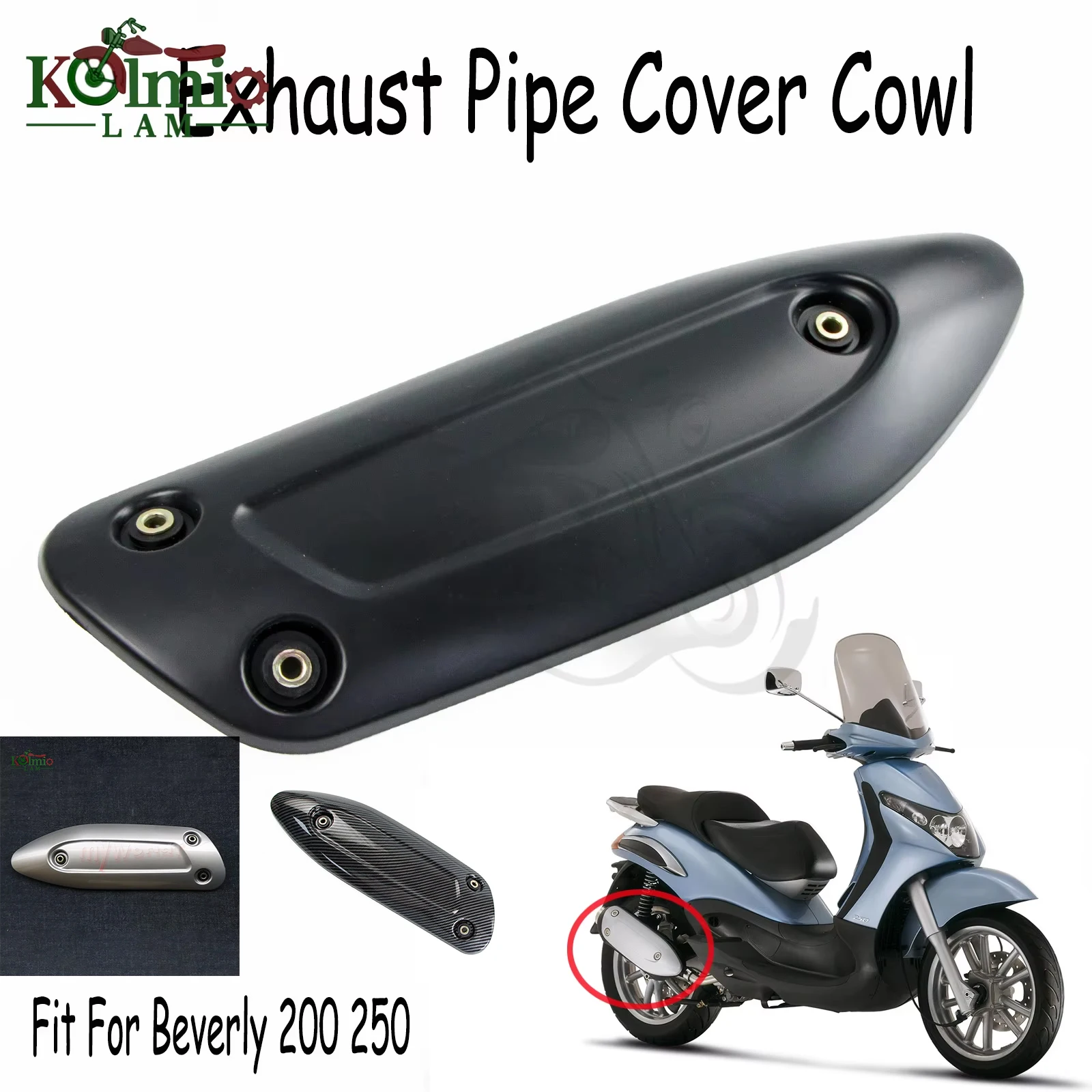 

Fit For Piaggio Beverly 200 250 Motorcycle Exhaust Pipe Cover Cowl Protector Beverly200 Beverly250 BV200 BV250 Accessories