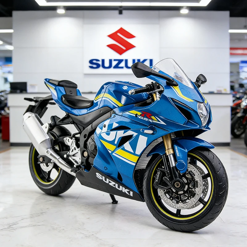 1/12 Suzuki GSX-R1000 Alloy Motorcycle Model Toy Vehicle Collection Autobike Shork-Absorber Off Road Autocycle Toys Car