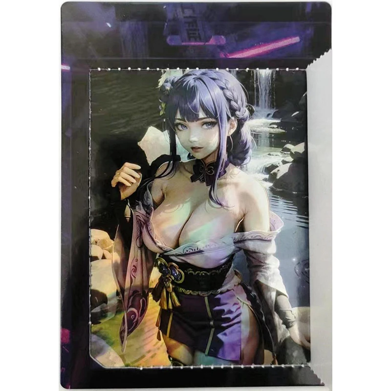 Anime Dea Storia Rare EXP Riflessioni Flash Card Yae Miko Kochou Shinobu Giocattoli per ragazzi Carte da collezione Regali di compleanno