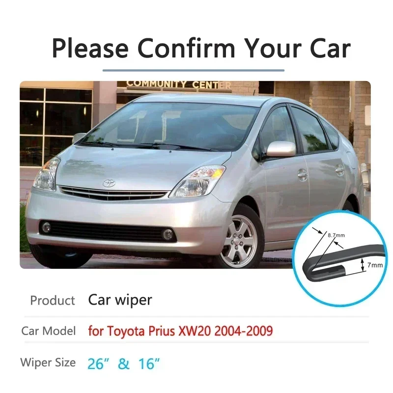 

For Toyota Prius XW20 20 Touring 2004 2005 2006 2007 2008 2009 Windscreen Windshield Wash Car Accessories Car Front Wiper Blade