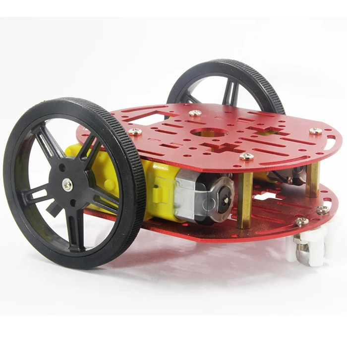 2WD Robot Smart Starter Car Chassis Kit kompatibel mit Geschwindigkeitsencoder für Arduino Auto FT-DC-002-KIT