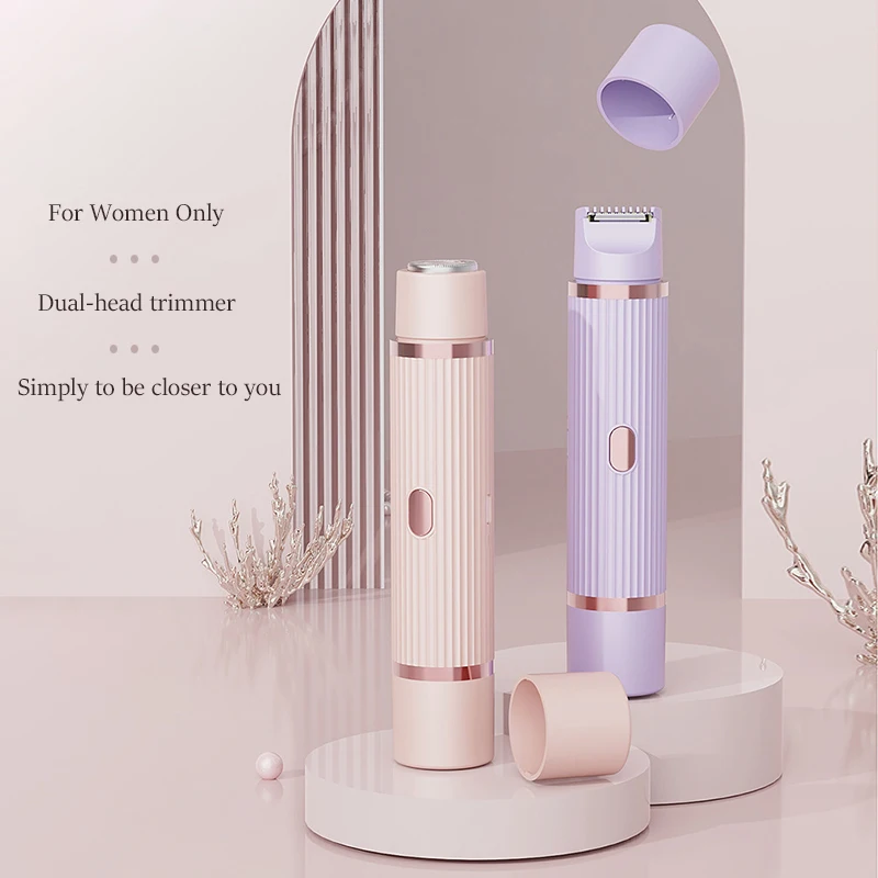 Elektrischer Damenrasierer, Geeignet für Trockene und Nasse Haarentfernung am ganzen Körper, Wiederaufladbarer Tragbarer Bikini-Trimmer – Detail 4