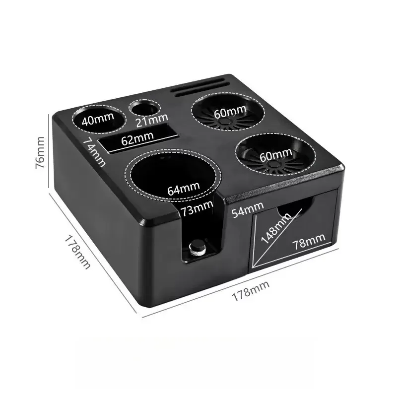 

Espresso Coffee Tamp Station 9 in 1 Espresso Organizer Fit 51 54 58MM Distributor Portafilter Holder & Puck Screen Accessories