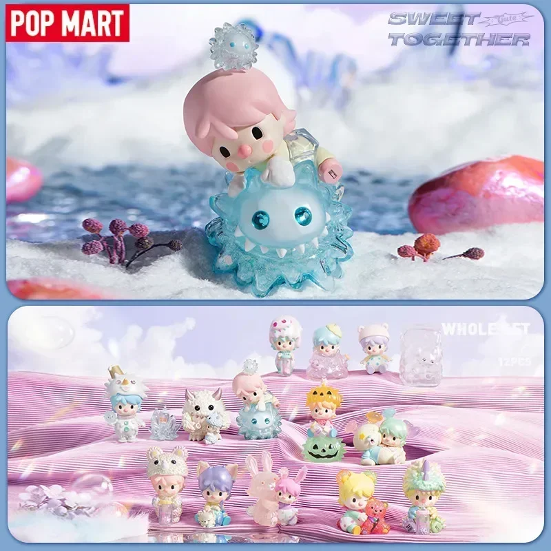 Popmart Sweet Bean Okubo Sweet Companion Series Blind Box Toys Kawaii Anime Action Figure Caixa Caja Surprise Mystery Box Dolls