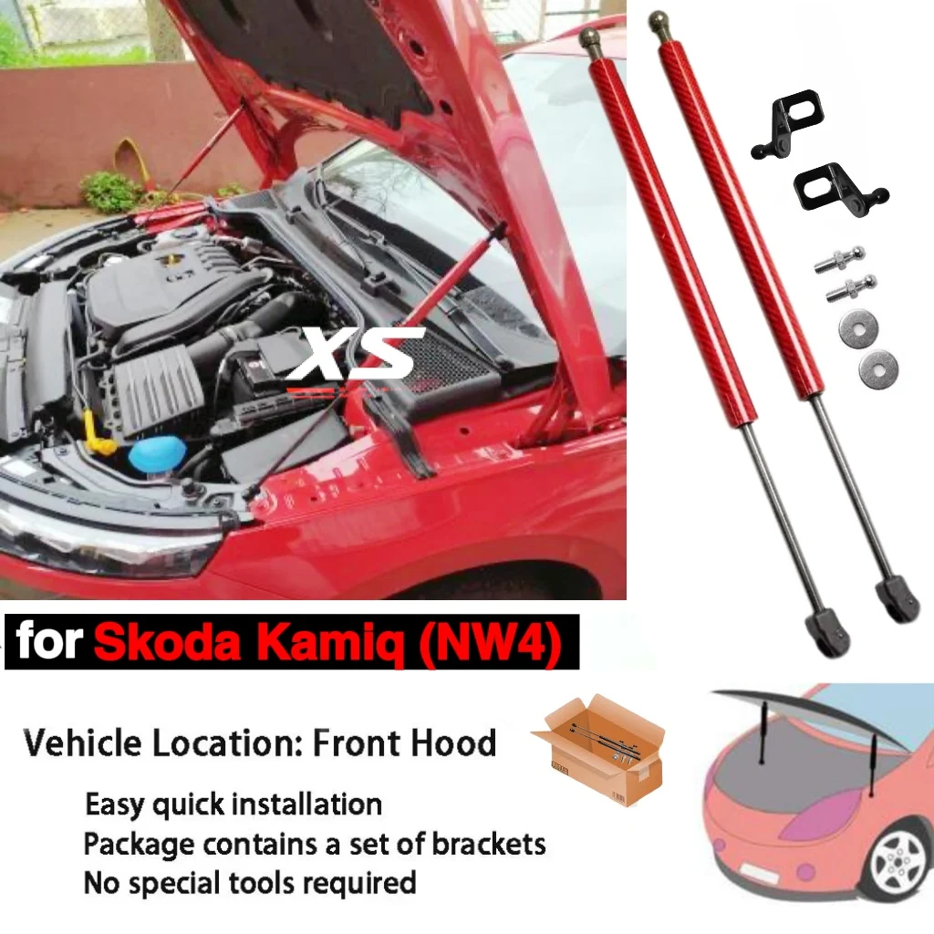 

Hood Bonnet Struts For Skoda Kamiq NW4 2019 2020 2021 2022 2023 2024 Modify Lift Support Shock Damper Piston Gas Spring Prop Rod