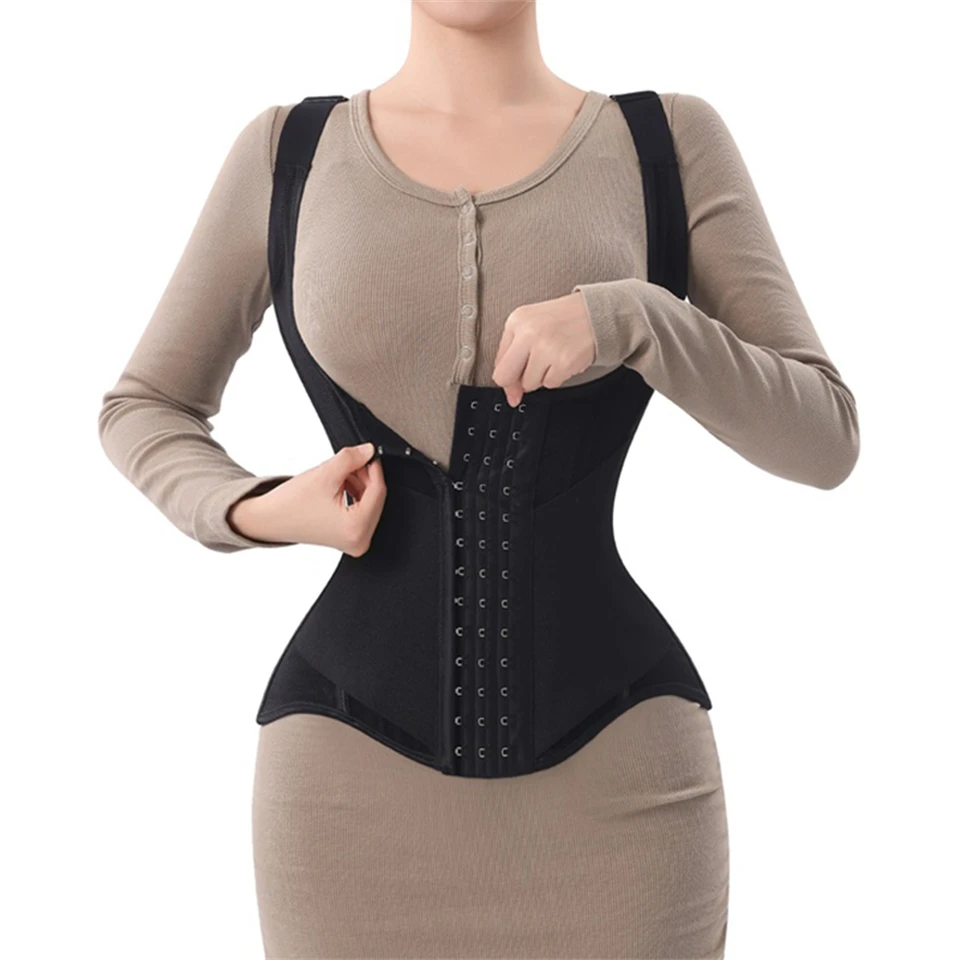 Becirzet Damen-Gürtel Taillentrainer Körperformer Bauchkontrolle Ärmelloses Tanktop Shapewear Damen-Modelliergurt Unterwäsche – Detail 9