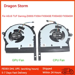 New Laptop CPU GPU Cooling Fan For ASUS TUF Gaming ZX80G FX504 FX504GE FX504GD FX504GM DC5V 4Pin 13NR00J0P02011 13NR00J0P01021
