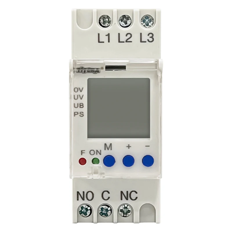 TH-PV 3 Phase Din rail adjustable Under Over Voltage Protector Voltage Monitoring Sequence Protection Relay