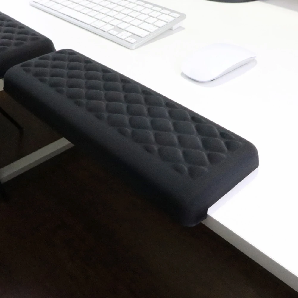 

2 Pcs L-Shaped Elbow Rest Pads Ergonomic Desk Edge Cushion Keyboard Wrist Rest Pad for Gaming Office Computer PC Painting Gaming