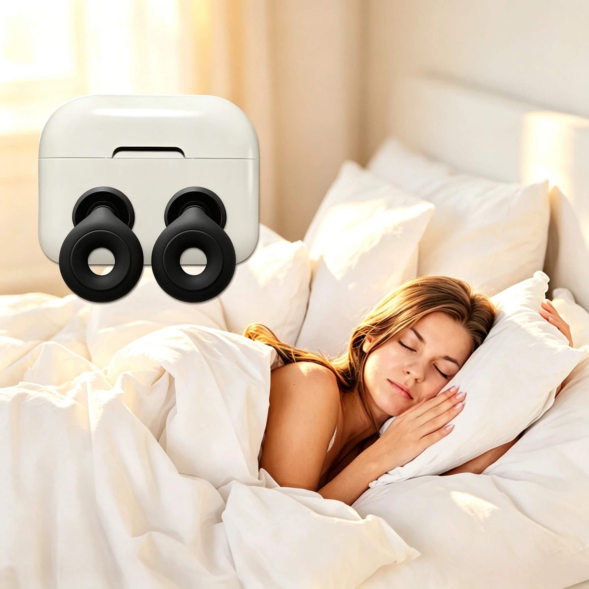 Silicone Ring Sleep Soundproof Earplugs Anti Noise Reduction 5 dB Noise Ring Earplug Mute Earplugs Adjustable Earphone Mute Tool