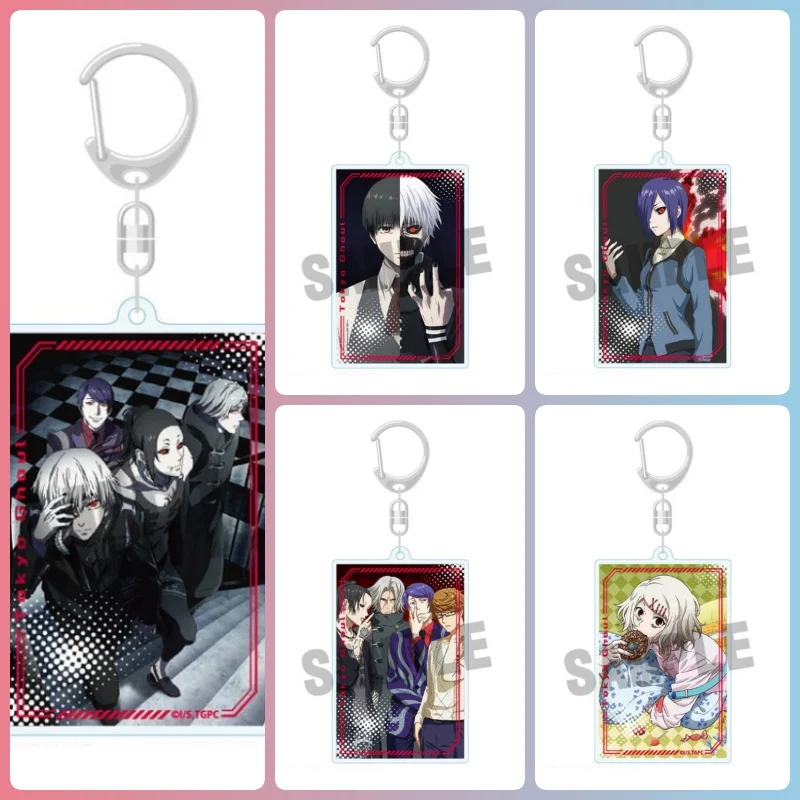 Tokyo Ghoul - Llavero de acrílico de 6 cm con figuras de Ken Kaneki y Haise Sasaki, ideal para mochilas y regalos para amigos. ¡Novedad!
