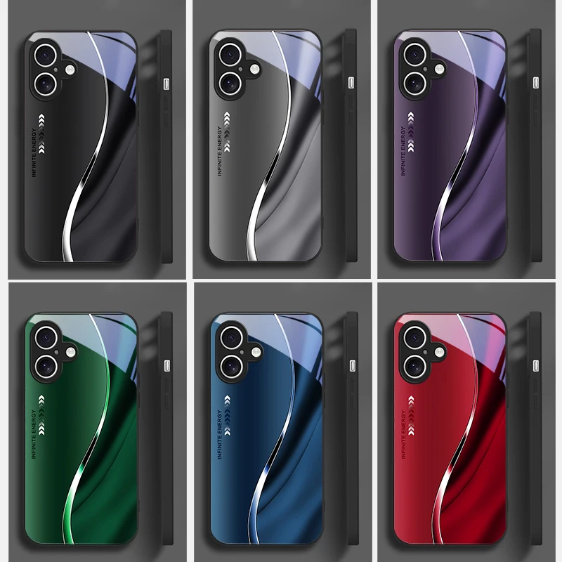 

Ultimate high-end graphics Suitable For iPhone 16 17 Pro Max 15 Pro 14 13 Plus 12 mini 11 Air 17Pro magnetism Glass Phone Case