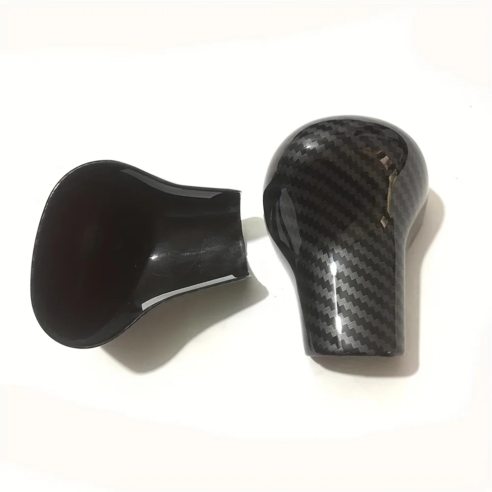 Gear Shift Knob Cover Non-Slip Grip Glossy Carbon Fiber Interior Decor Accessory For AUDI A4 B8/A5/A6/C7/S7/Q5/Q7 2011-2016