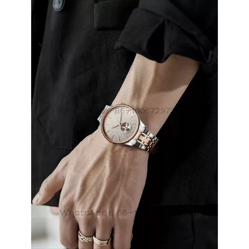 Men's automatic mechanical watch new large dial simple hollow 928 waterproof watch