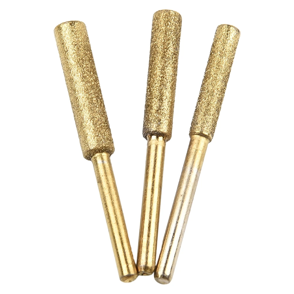 Brand New High Quality Chainsaw Sharpener Diamond 4/4.8/5.5mm Accessories High Hardness Grinding Head Shank 3mm