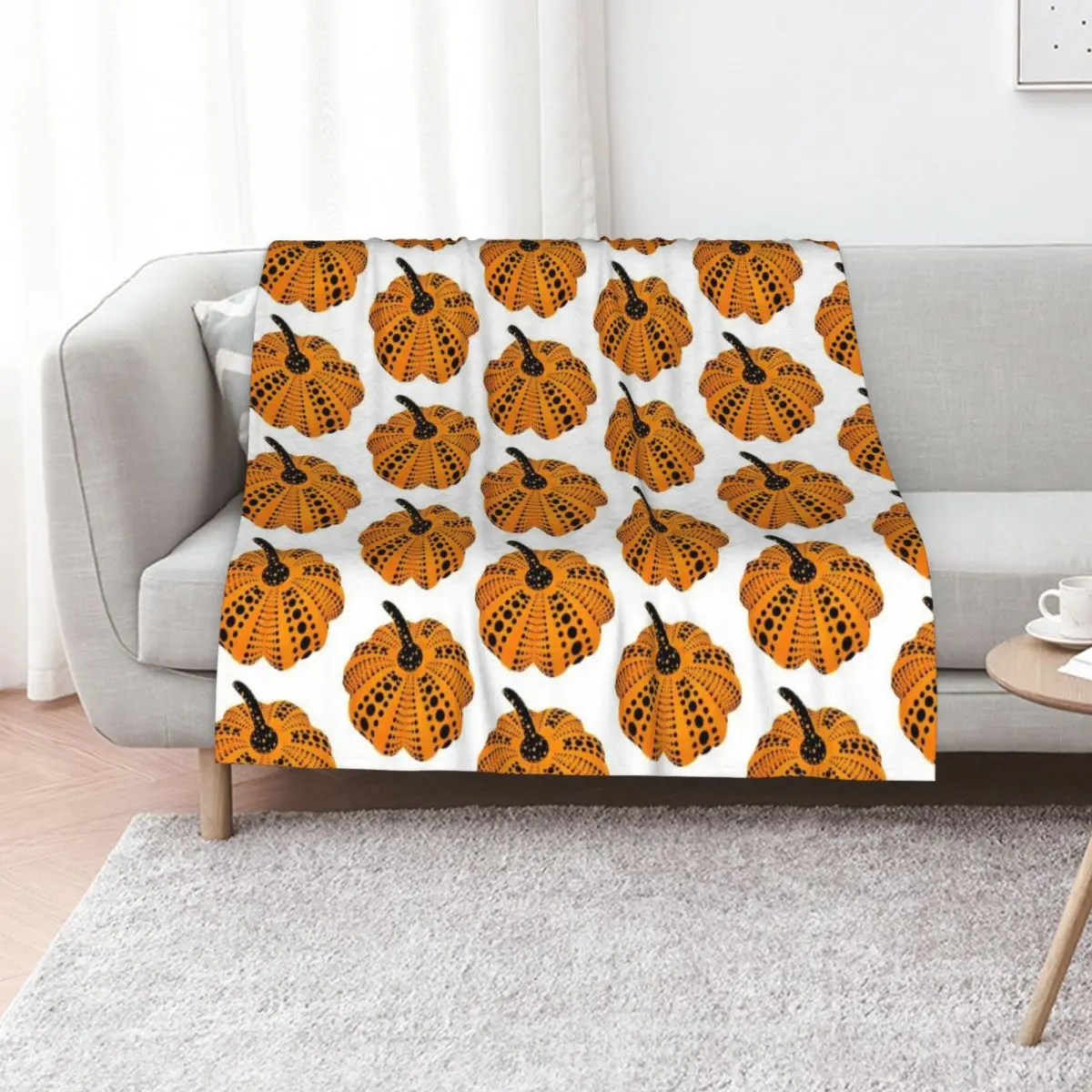 Polka Dot Pumpkin Throw Blanket Comforter Hair Moving Stuffeds Luxury For Sofa Thin Blankets