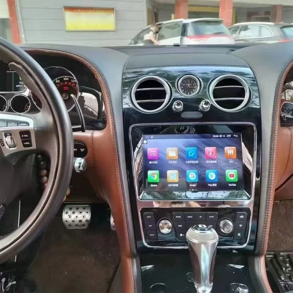 Untuk Bentley Continental Flying Spur Android 13 pemutar Radio DVD Mobil navigasi Auto GPS 5G Stereo 2004-2019