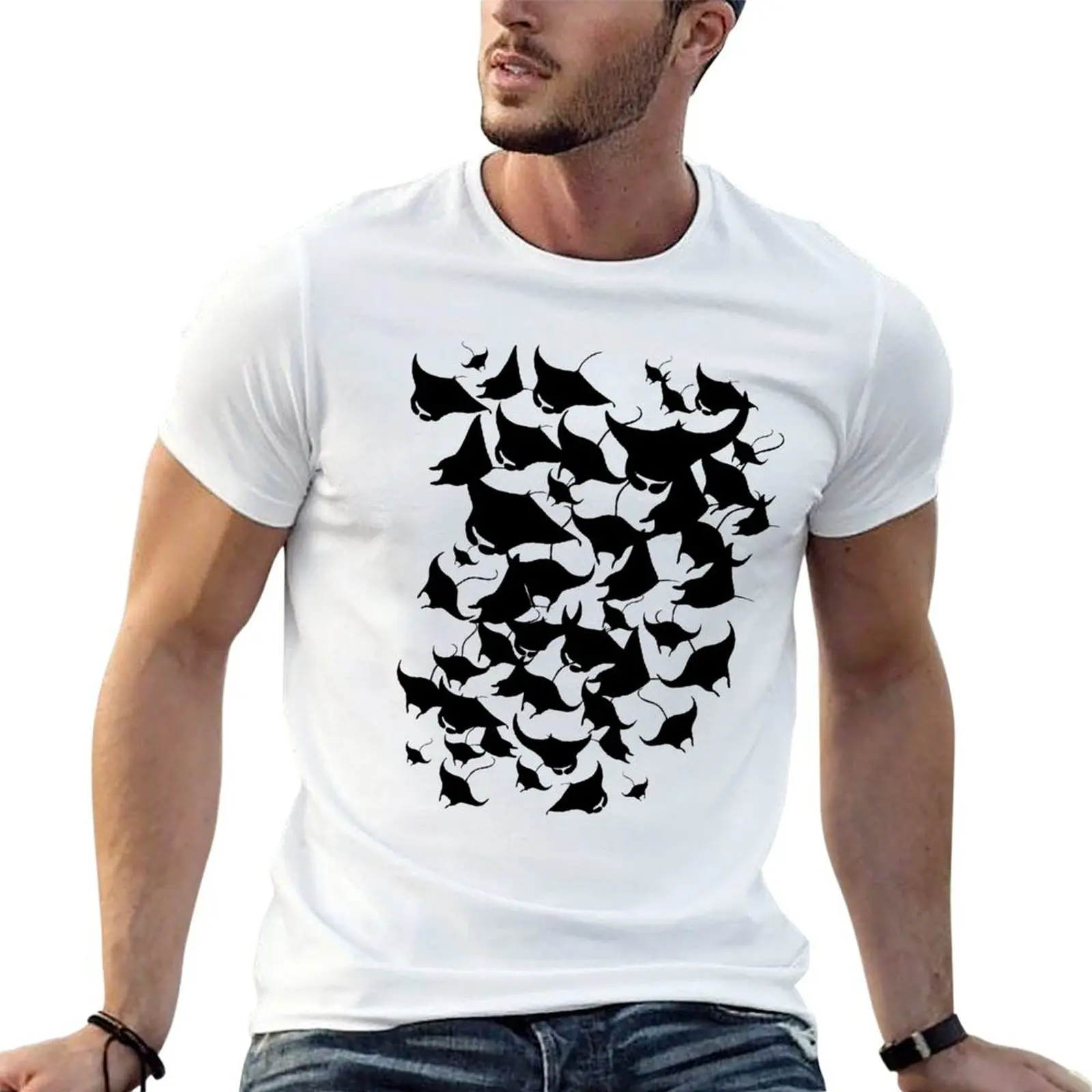 

The giant oceanic manta ray T-Shirt t shirts for man graphic vintage cotton tshirt 100% T-Shirt