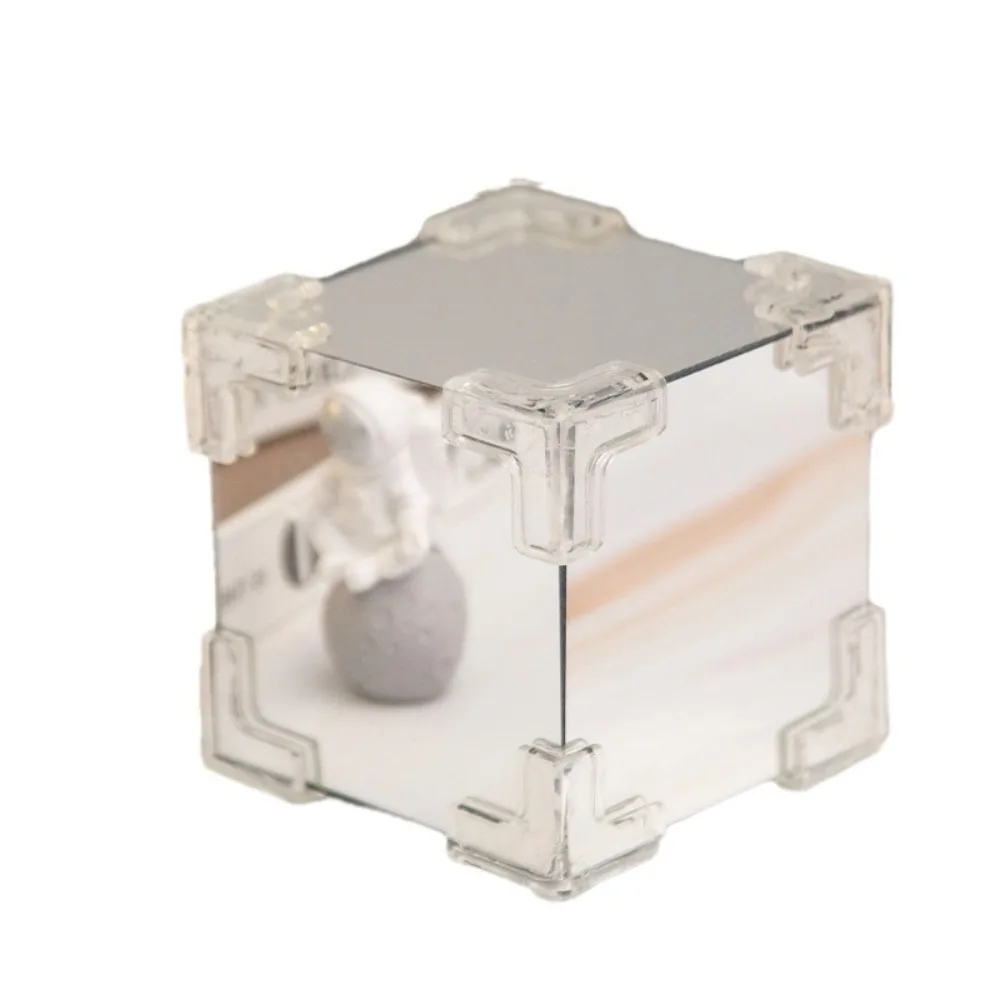 Creative Magic Cube Tulips Flower Table Lamp Acrylic Tulip Night Light 21 Flowers Mirror Birthday Gifts Excluding Gift Bags