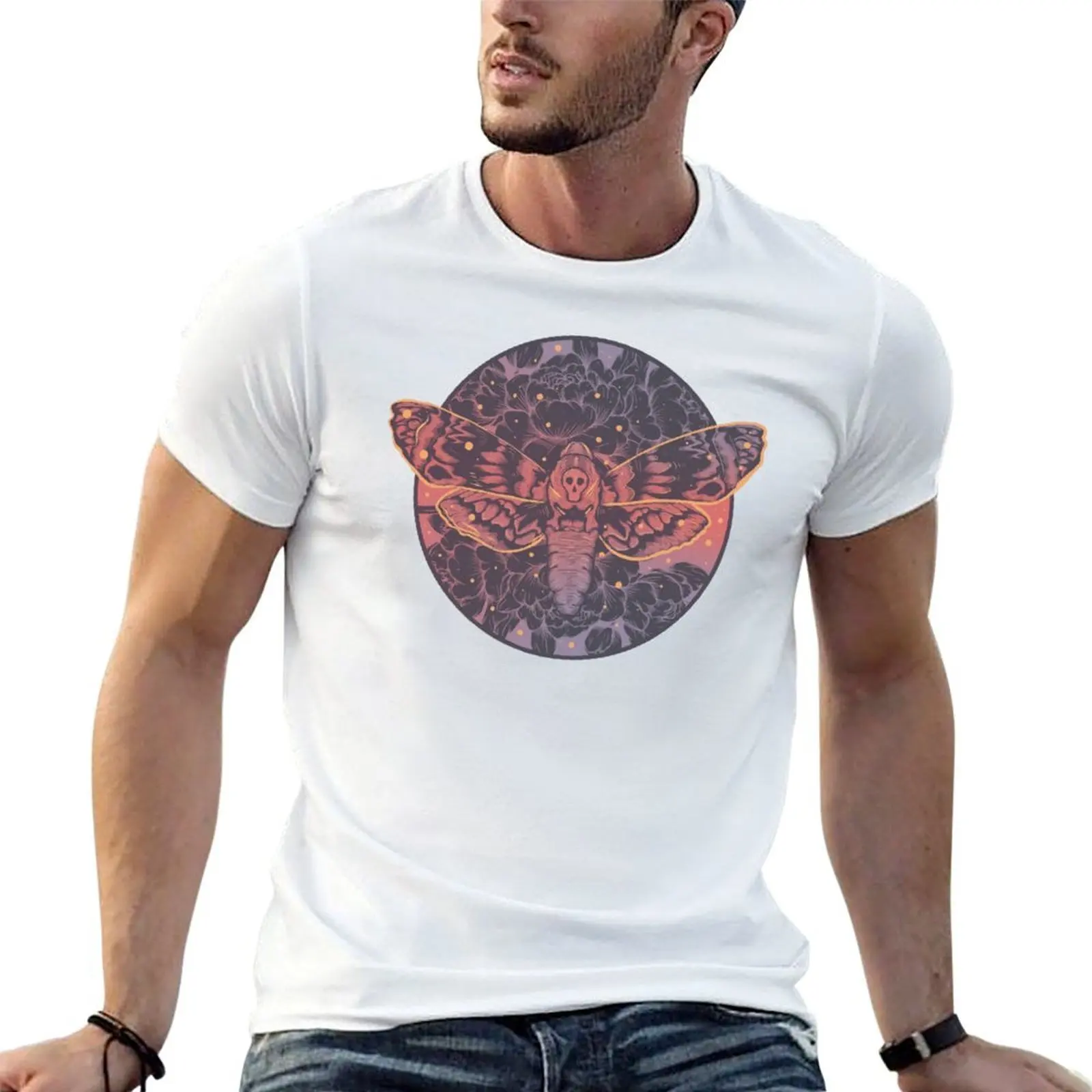 Death moth T-Shirt cotton man t-shirts anime t shirts mens shirts graphic tee