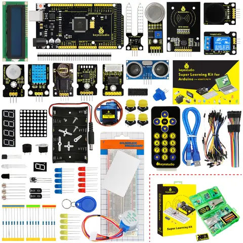 Mega 2560 R3 Starter Kit with Tutorial keyestudio