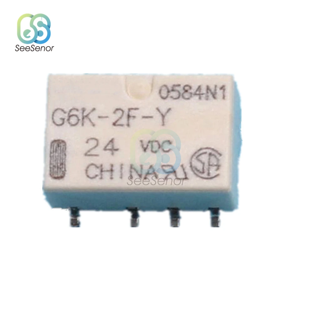 DC 3V 5V 12V 24V SMD G6K-2F-Y Signal Relay 8PIN for Relay