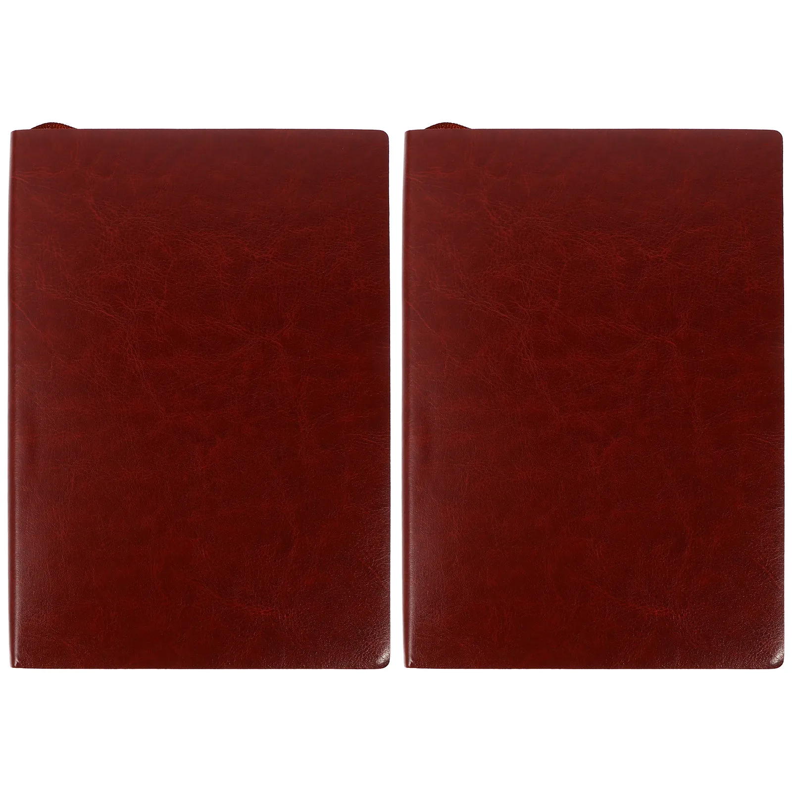 

2Pcs Lightweight Imitation Notebook Smooth Thick Paper Daily Journal Planner Notepad for School Home Travel Students