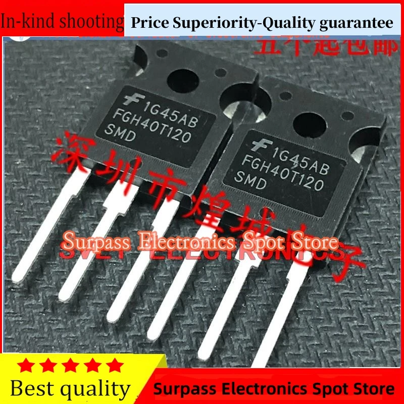 10PCS-50PCS  FGH40T120SMD  MOS TO-247 1200V 40A  Original  Fast shipping