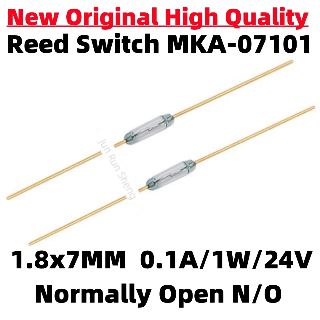 1/10/50PCS Original Reed Switch MKA-07101 Normally Open NO 1.8*7MM 0.1A 1W 24V Magnetic contact Switch Induction Sensor MKA07101