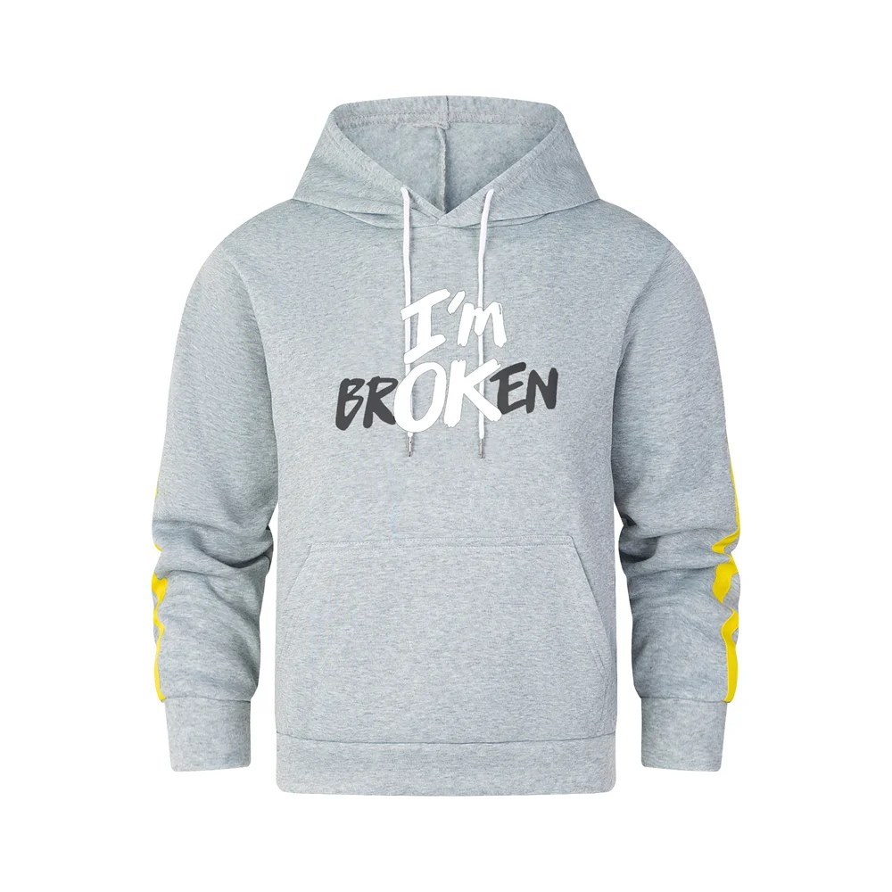 

Retro hoodie sweatshirt worm logo - loose casual tops for autumn and winter, men's clothing, holiday gifts