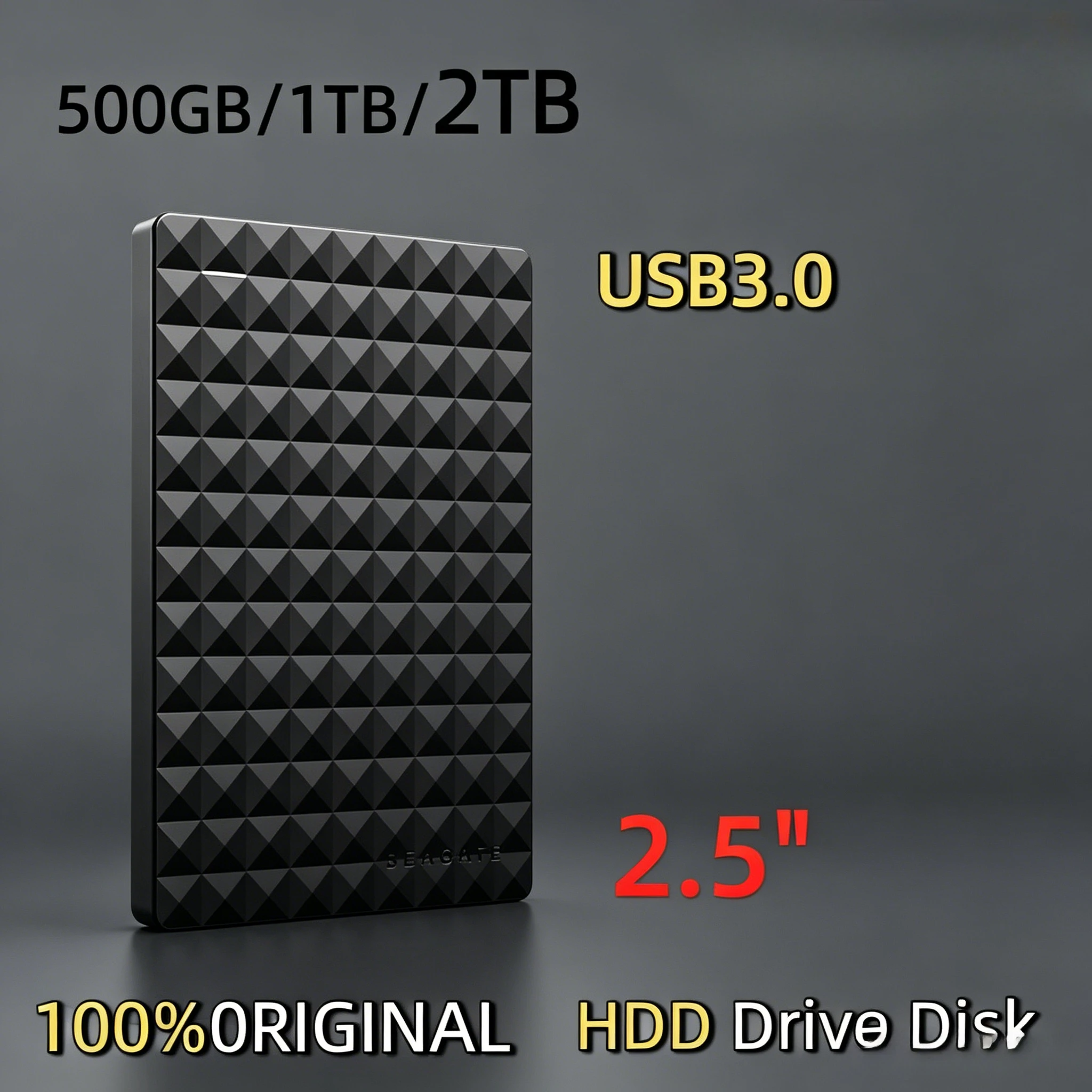 

OEM For Seagate Portable External HDD 2.5 Inch USB3.0 High Speed Large Capacity Data Storage Hard Disk