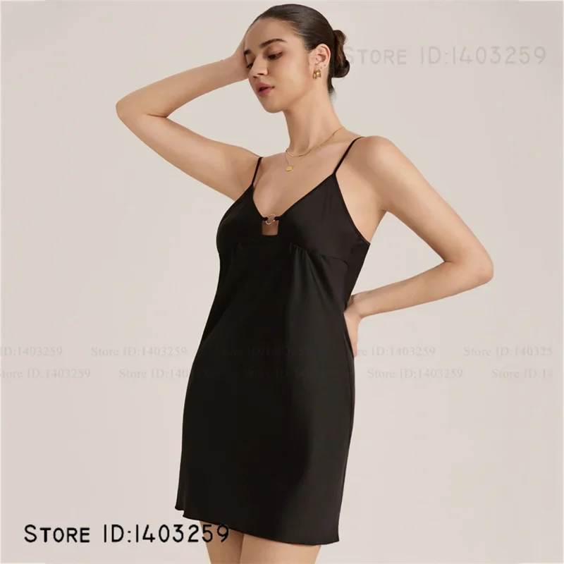 

Женская ночная рубашка большого размера, интимное белье, сексуальная ночная рубашка на подтяжках, одежда для сна, летняя домашняя одежда из ледяного шелка, домашняя одежда