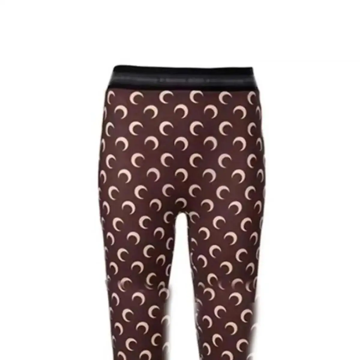 

Облегающие женские леггинсы с высокой талией, уличная одежда с лунным принтом, сексуальные универсальные шорты из пяти частей