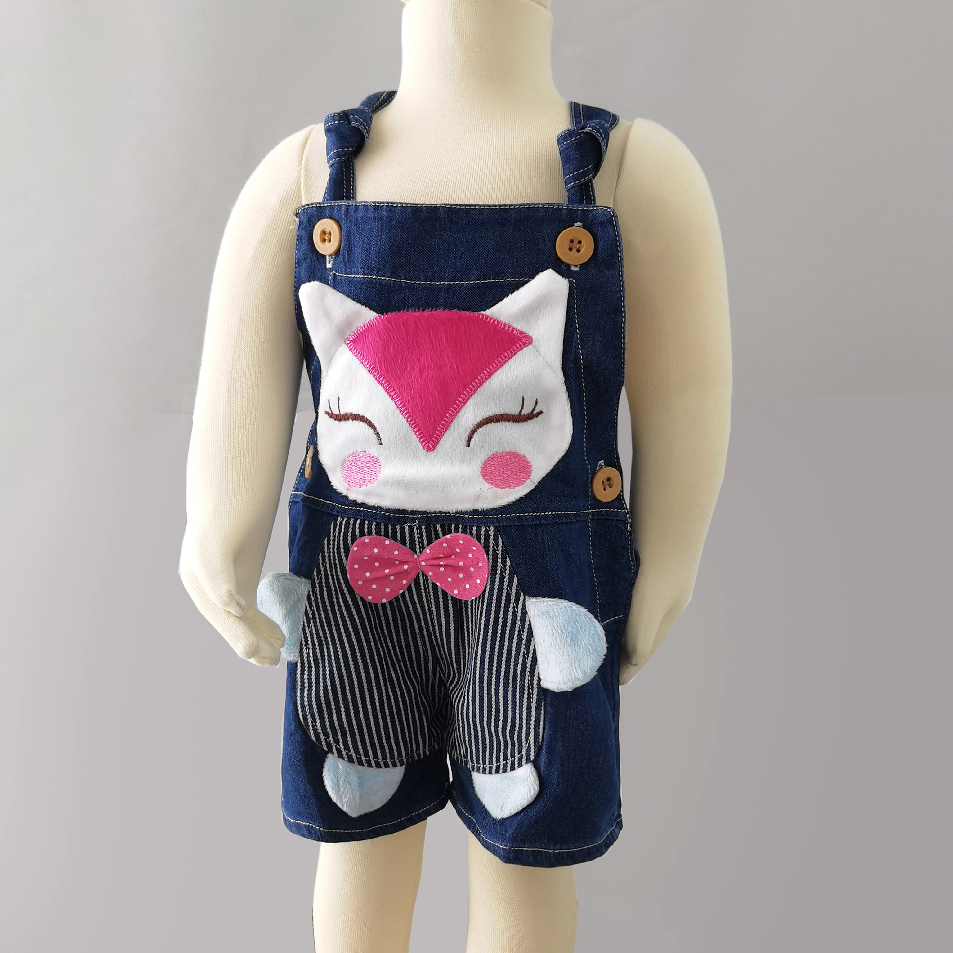 IENENS Girls Summer Overalls Kids Clothes Short Trousers Toddler Infant Boy Pants Denim Shorts Jeans Baby Dungarees