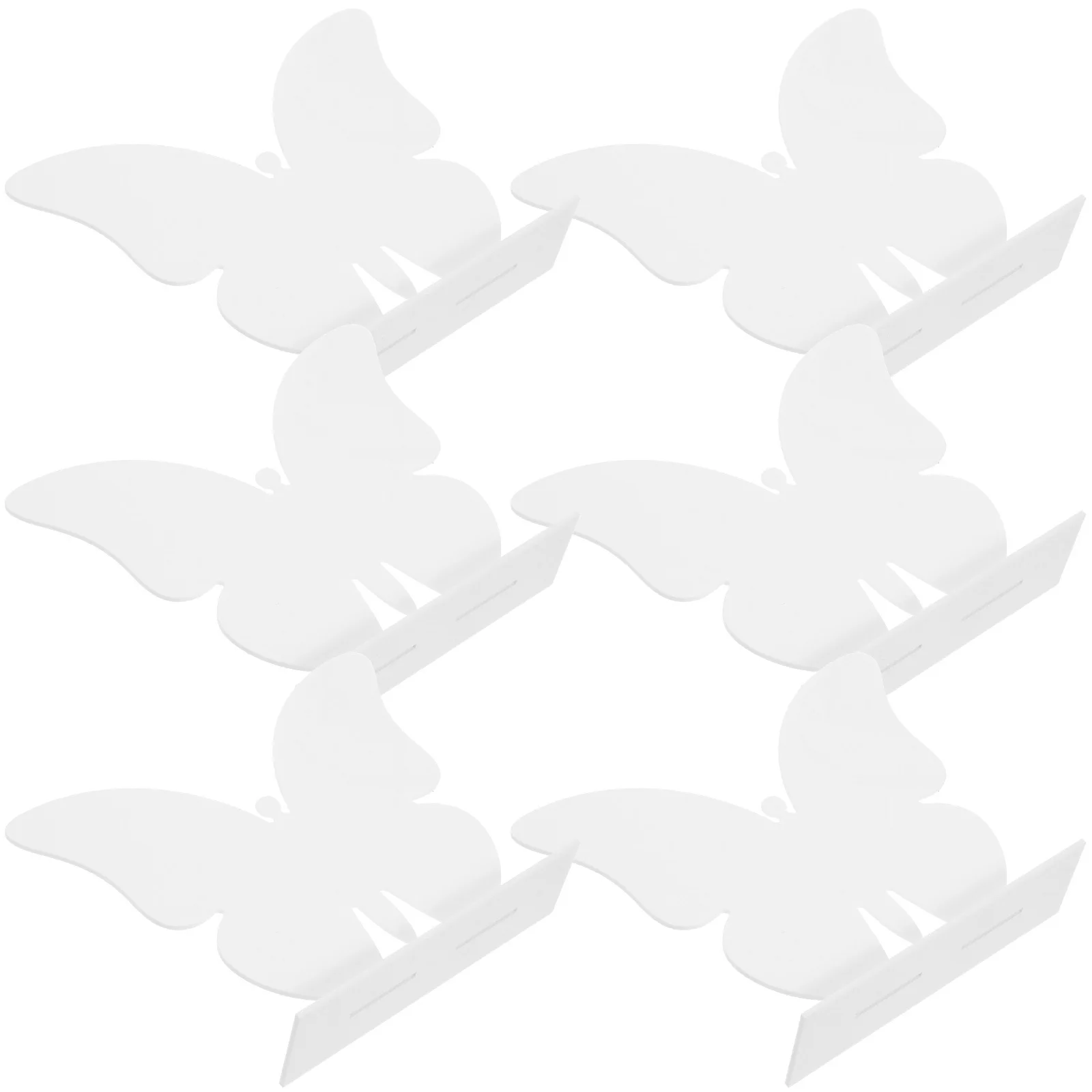 

6Sets Acrylic Table Number Sign Blank Butterfly Shape Standing Table Signs for Wedding Party Banquet Restaurant Reception Decor