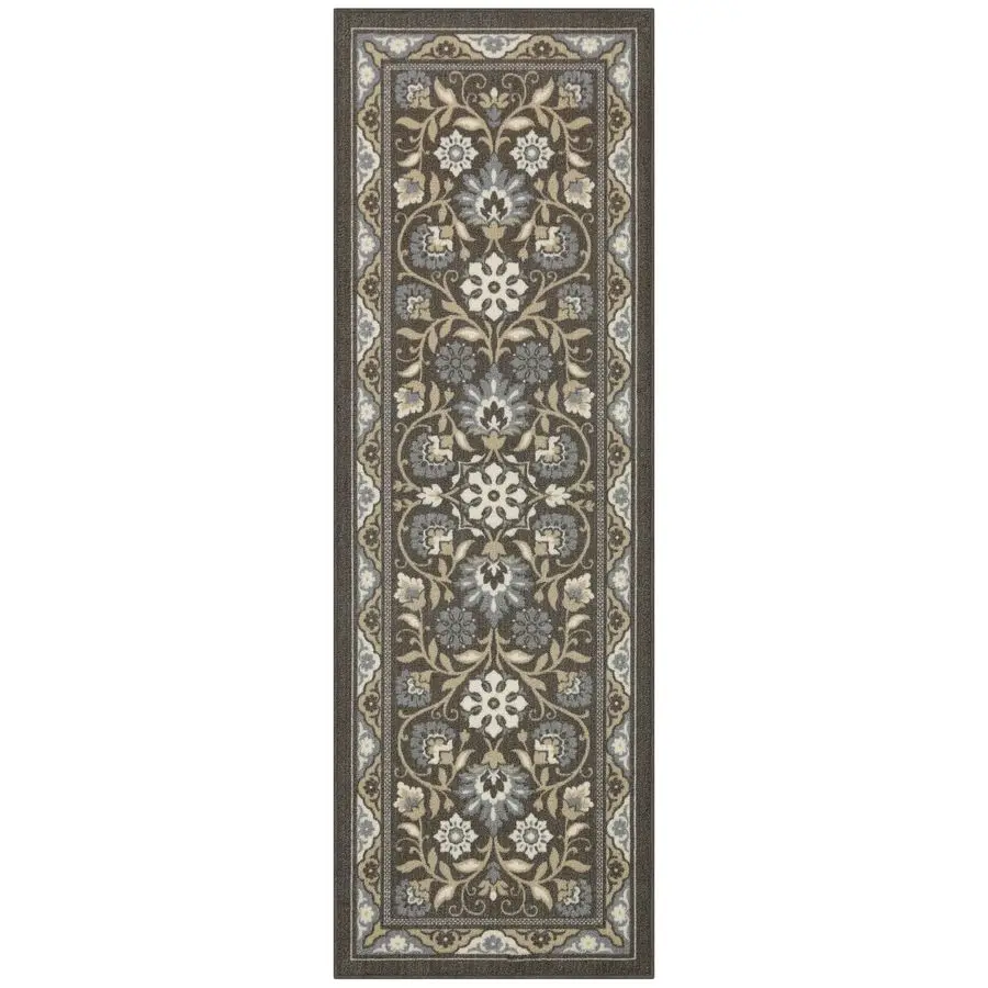 

Florence Runner Rug Non Slip Washable Hallway Entry Carpet Made in USA, 2 x 6, Light Brown