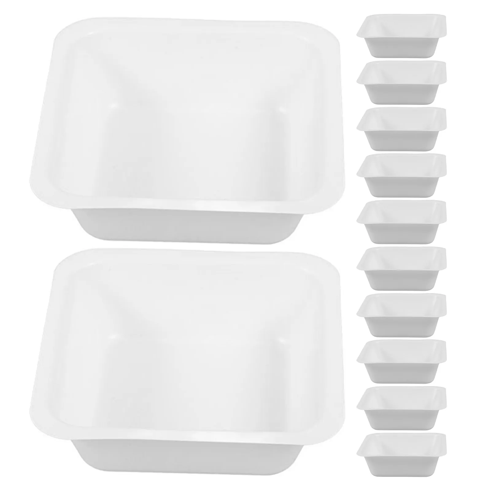12Pcs Stackable Classroom Tidy Trays Plastic Organizer for Art Craft Storage Desk Supply Organization Plastic Activity Tray
