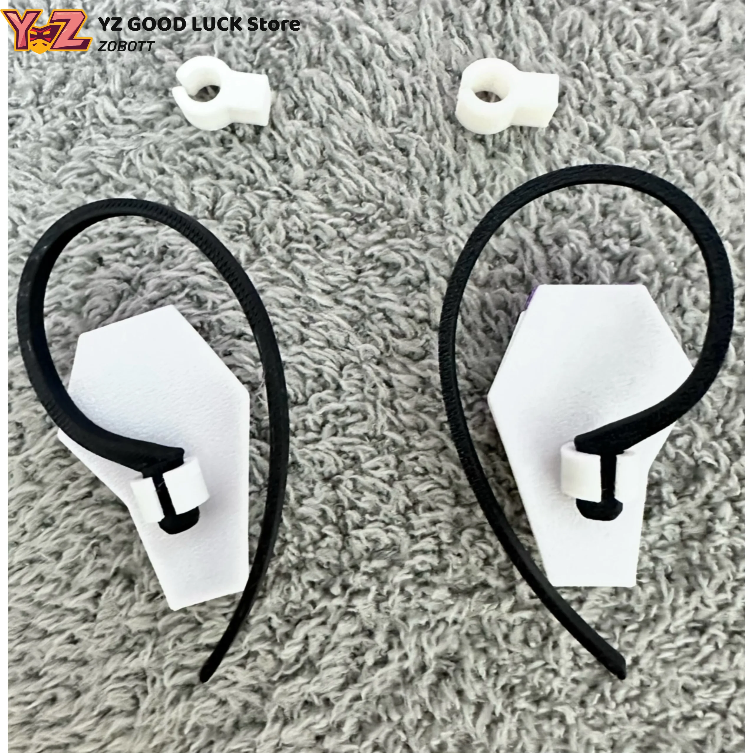 Jogo valorant iso cosplay fone de ouvido capa impressão 3d fones de ouvido plástico roxo fone de ouvido traje adereços acessórios