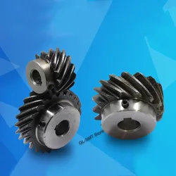 1pcs 45 Degree Left Helical Gear 1M 13-60 Teeth Staggered Gear Bore 8mm 10mm 12mm 14mm 15mm Machinery Transmission Parts