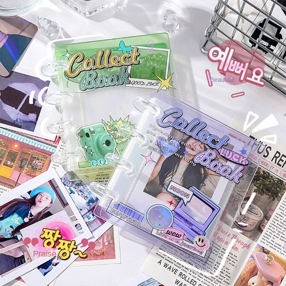 INS Love Card Album PP 3 Inch Idol Card Collect Book with 20 Internal Pages Mini Postcard Book