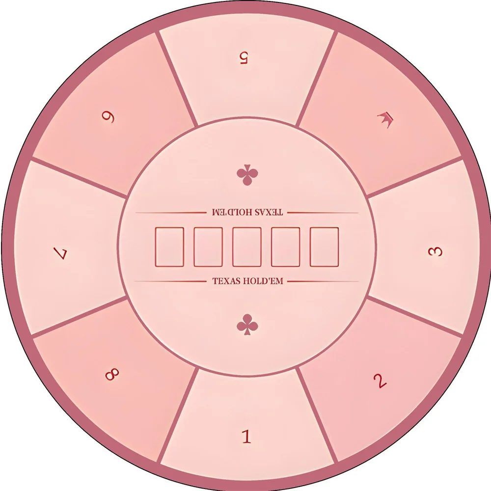 원형 방수 텍사스 홀덤 카지노 테이블보 포커 게임 매트 휴대용 고무 포커 테이블 커버 (8인용 테이블보)