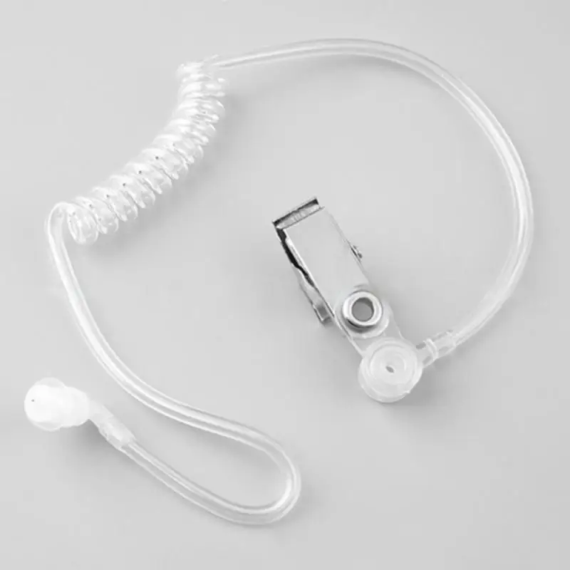 Auriculares con micrófono Color transparente No es fácil de durar Protección contra la radiación Auriculares de carrete fáciles de instalar
