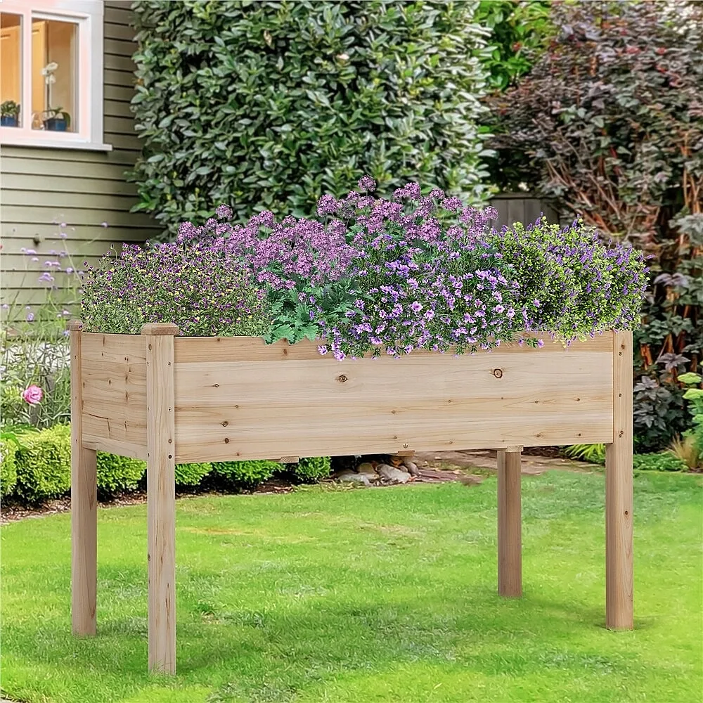 Raised Garden Bed with Legs Vegetable Elevated Planter Box Herb Garden Outdoor