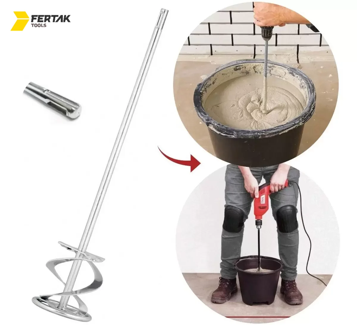 MIXER SDS 8X40CM FERTAK TOOLS