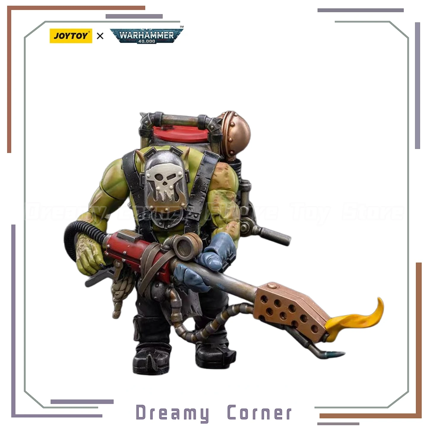 

【In Stock】JOYTOY Warhammer 40K Ork Komandos Burna Boy Ragrob 1/18 Action Figures Toys Model